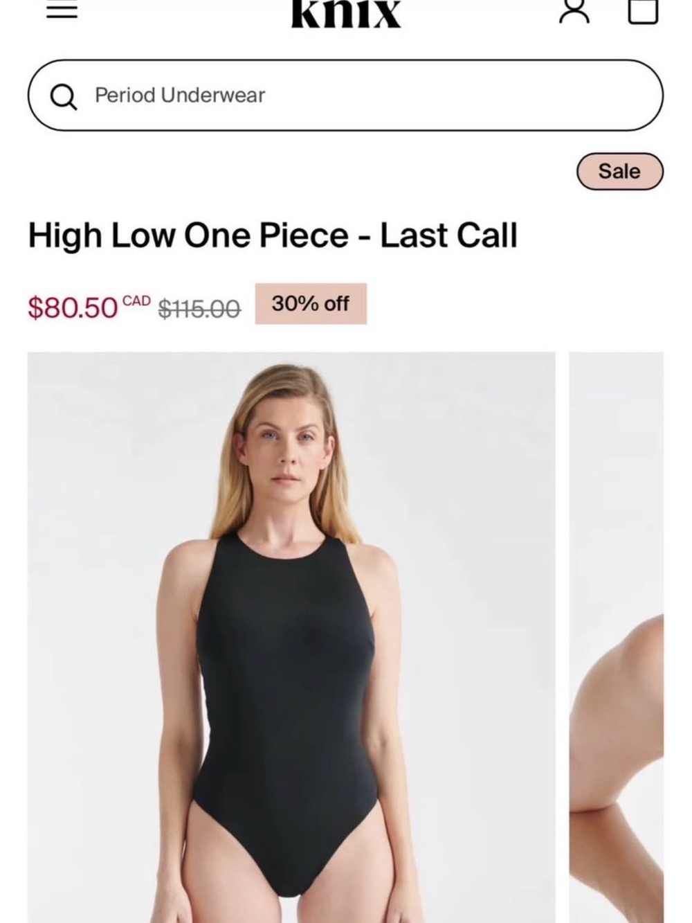 knix - New With Tags - Discontinued High Low One Piece XXL